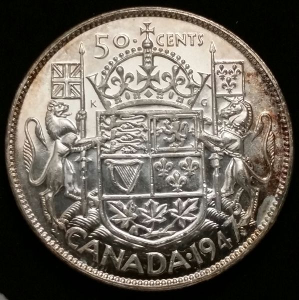1947ml-Canada-50-Cent-For-Grade.